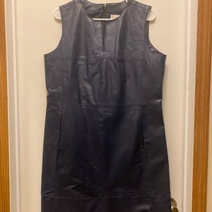 G by Giuliana Rancic. Leather navy dress, Size 16
